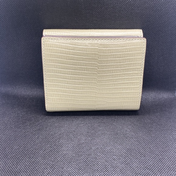 FOR ELANA💚COACH💚 Eliza Silver/Pale Green Small Wallet/NWT - Picture 6 of 10